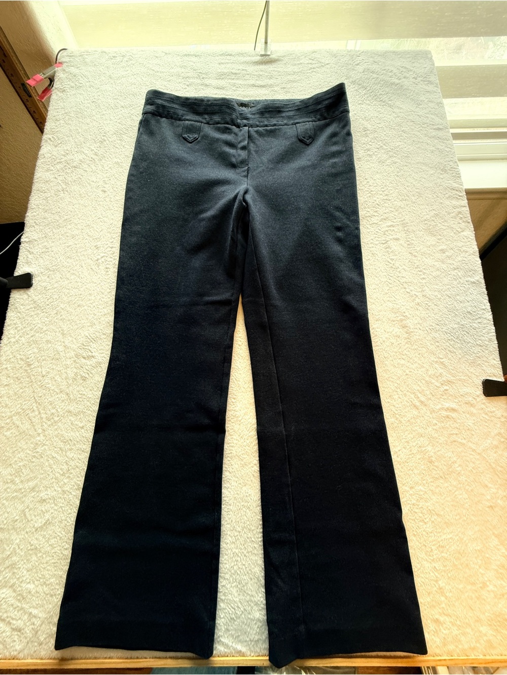 Rekucci Pull On Dark Indigo Knit Bootcut Pants Womens Size 16